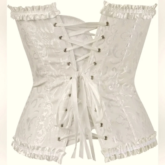 Vintage Brocade Sexy Corset Lace  Up Corsets Gothic Corset Top Bustier Corselet - Picture 2 of 10